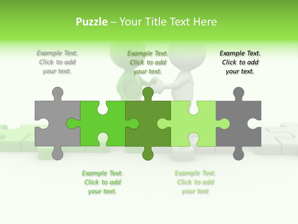 People Manager Puzzle PowerPoint Template