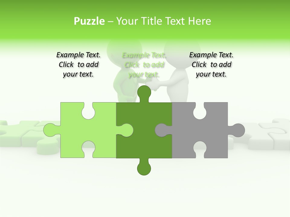 People Manager Puzzle PowerPoint Template
