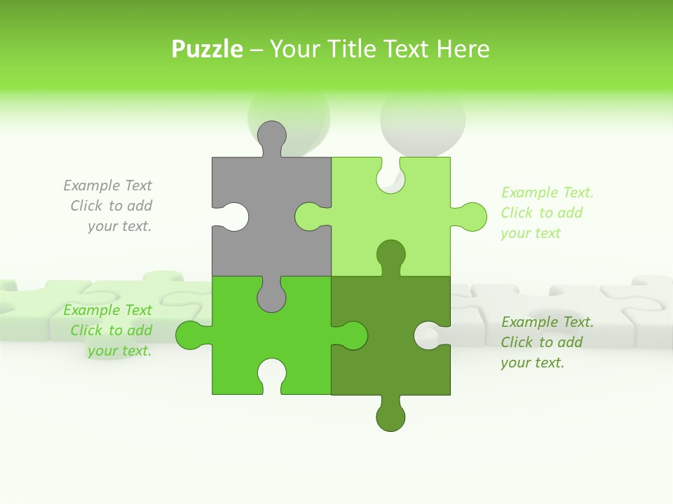 People Manager Puzzle PowerPoint Template
