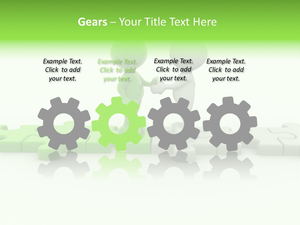 People Manager Puzzle PowerPoint Template