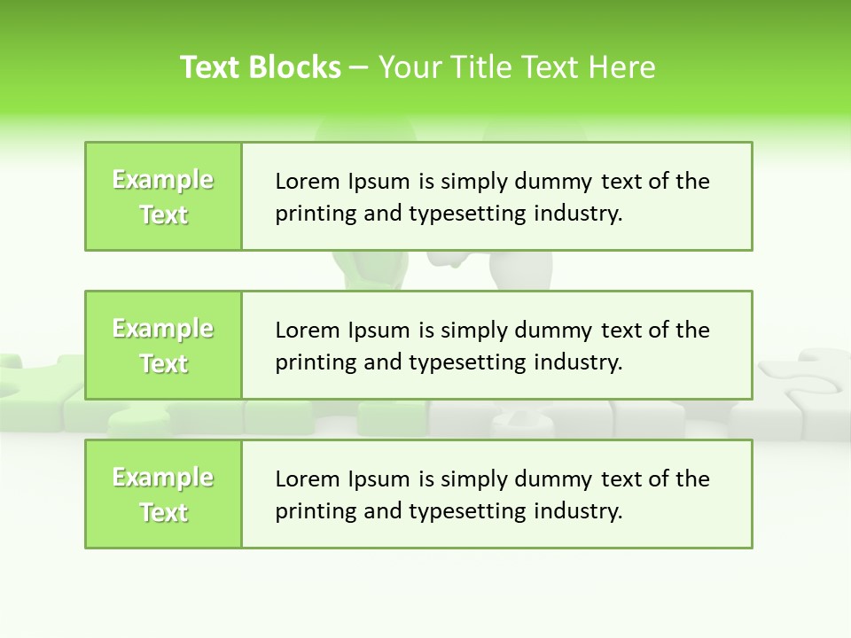 People Manager Puzzle PowerPoint Template
