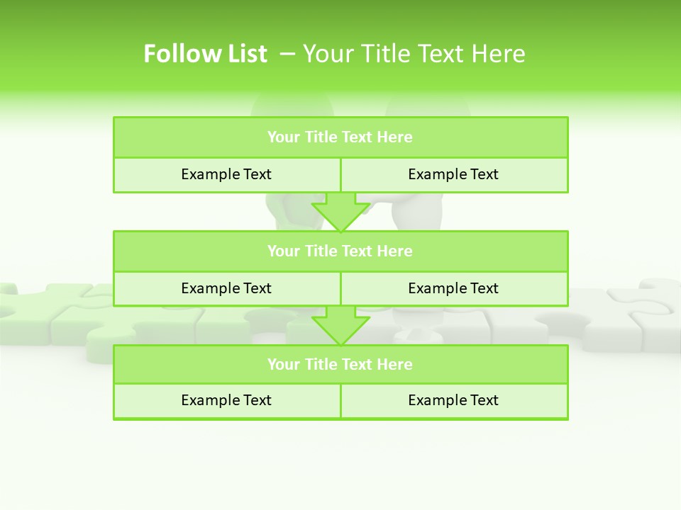 People Manager Puzzle PowerPoint Template