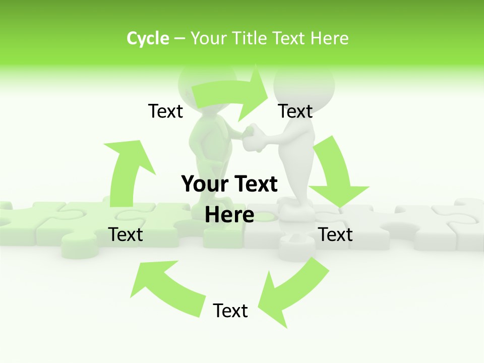 People Manager Puzzle PowerPoint Template