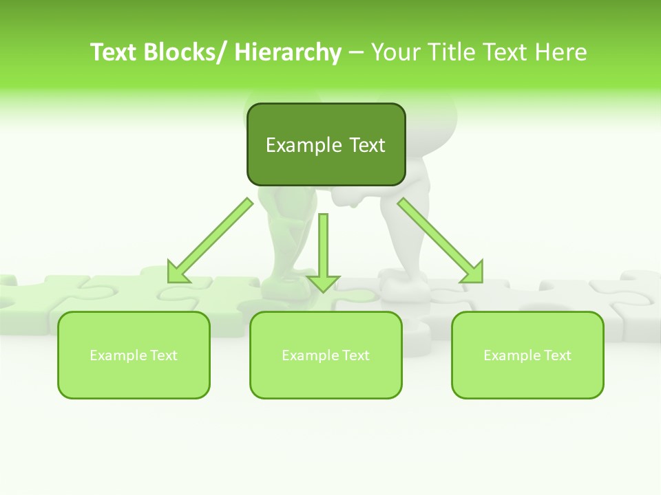 People Manager Puzzle PowerPoint Template