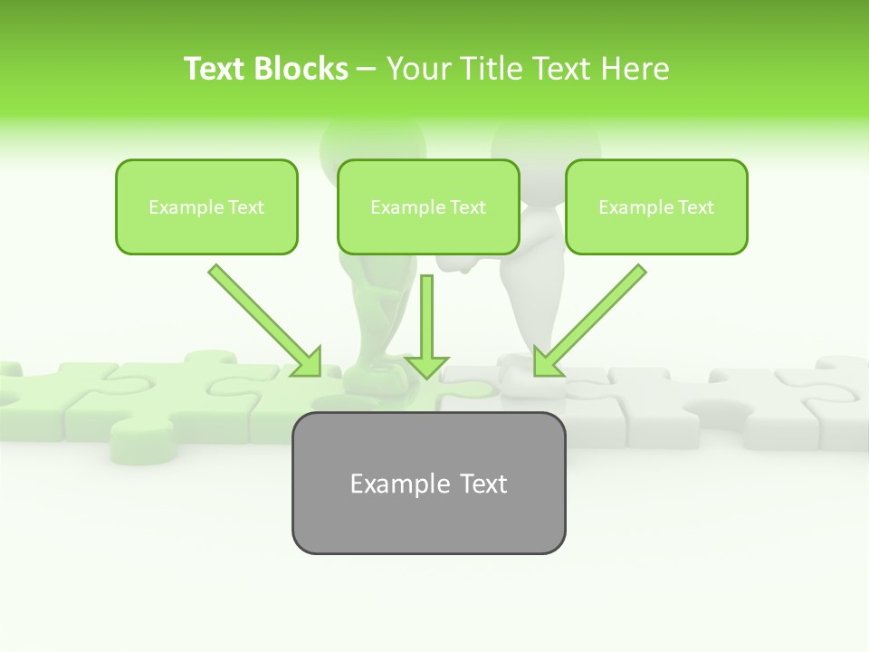 People Manager Puzzle PowerPoint Template
