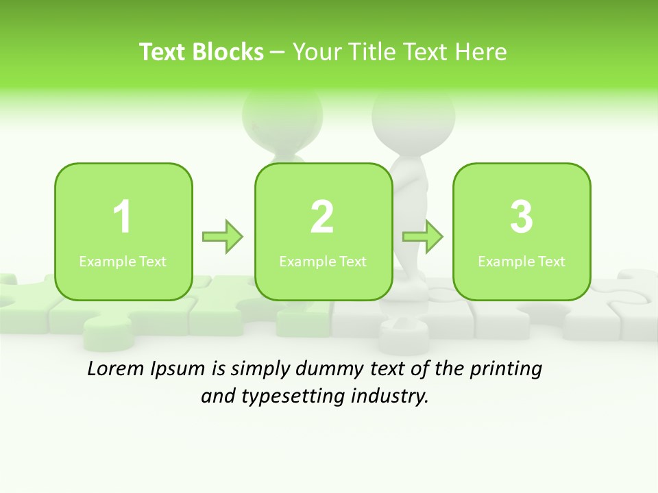 People Manager Puzzle PowerPoint Template