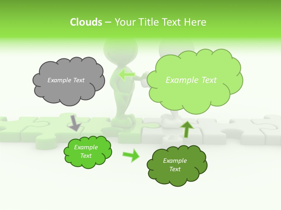 People Manager Puzzle PowerPoint Template