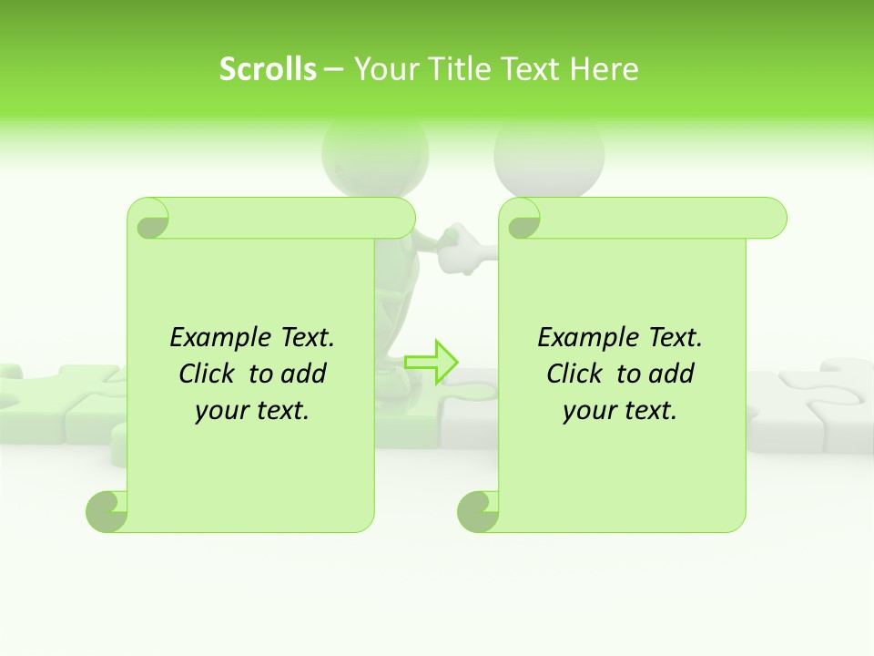 People Manager Puzzle PowerPoint Template