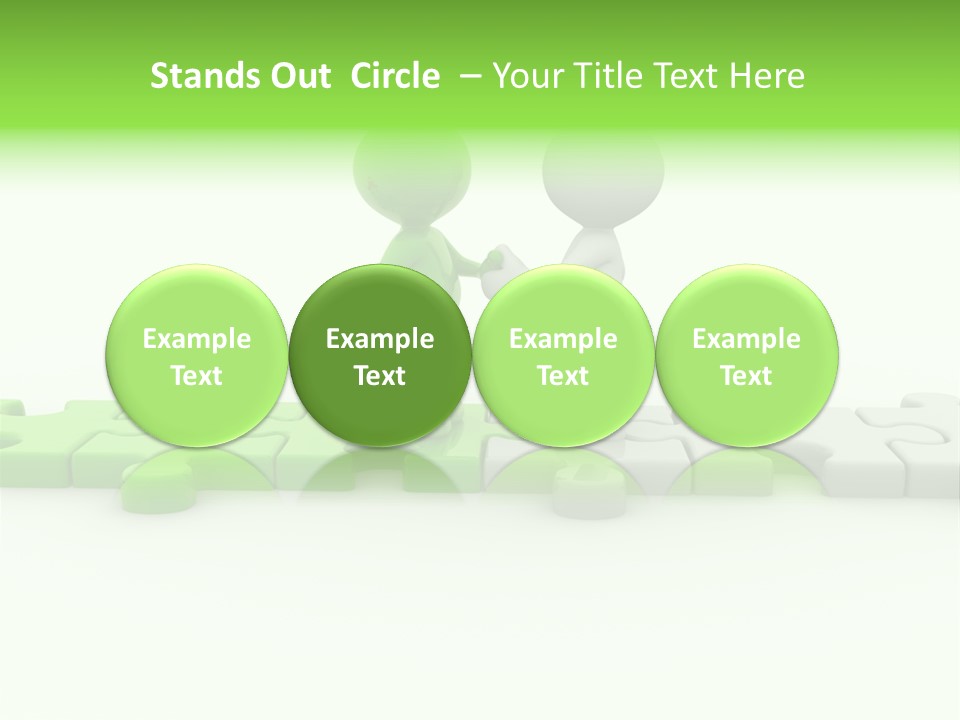 People Manager Puzzle PowerPoint Template