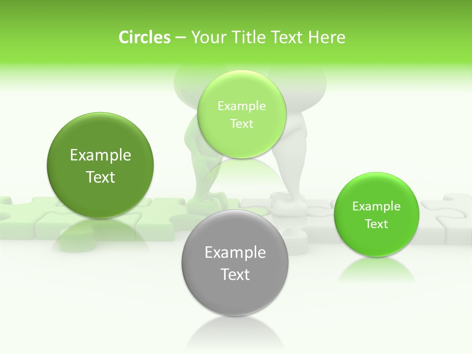 People Manager Puzzle PowerPoint Template