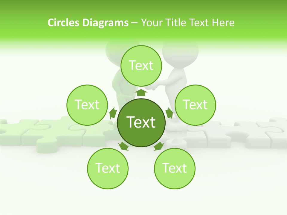 People Manager Puzzle PowerPoint Template