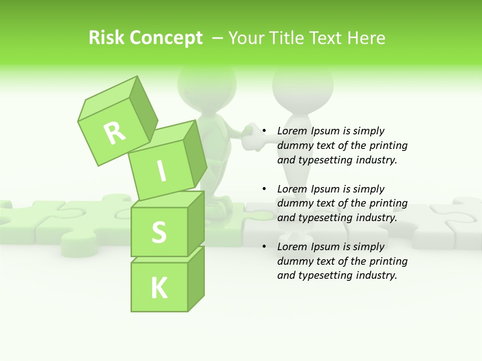 People Manager Puzzle PowerPoint Template