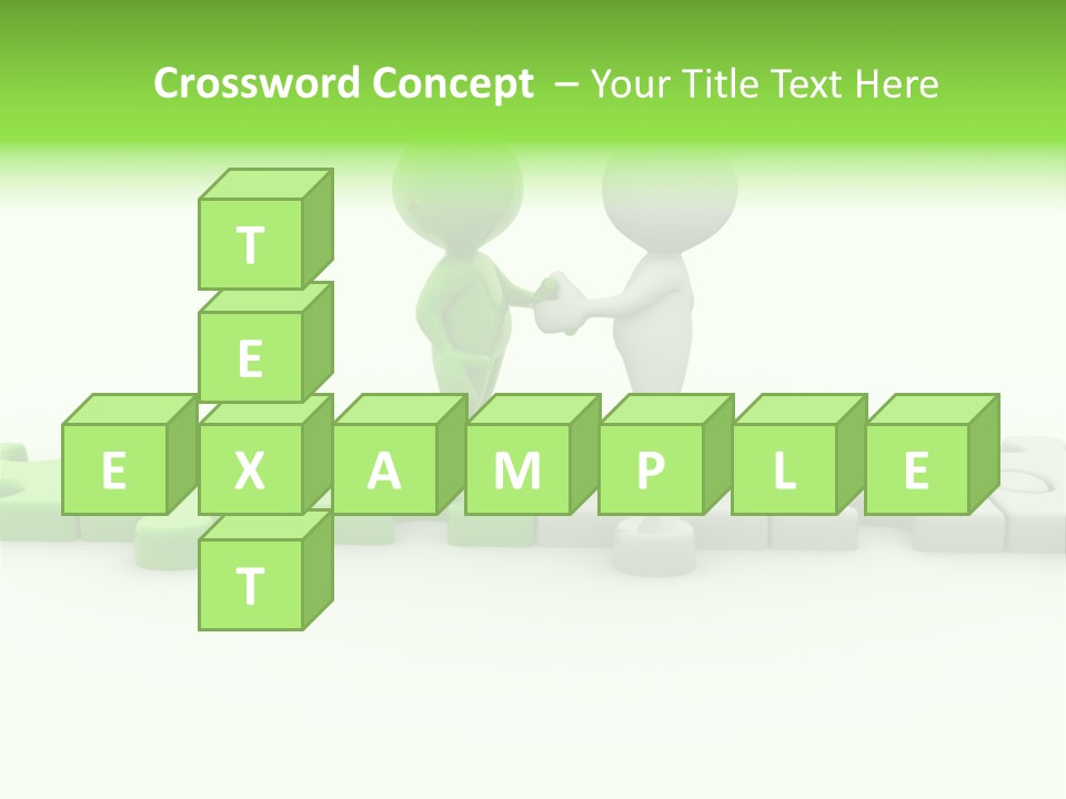 People Manager Puzzle PowerPoint Template