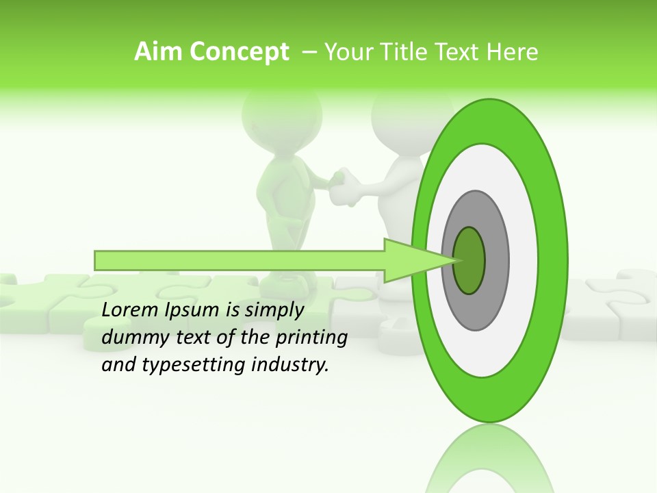 People Manager Puzzle PowerPoint Template