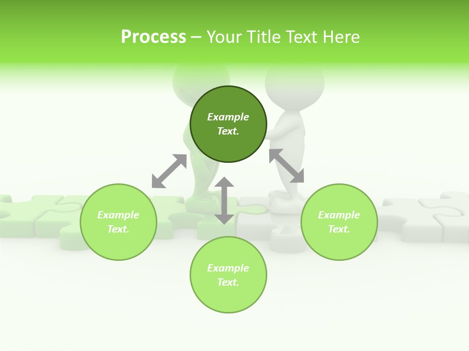 People Manager Puzzle PowerPoint Template