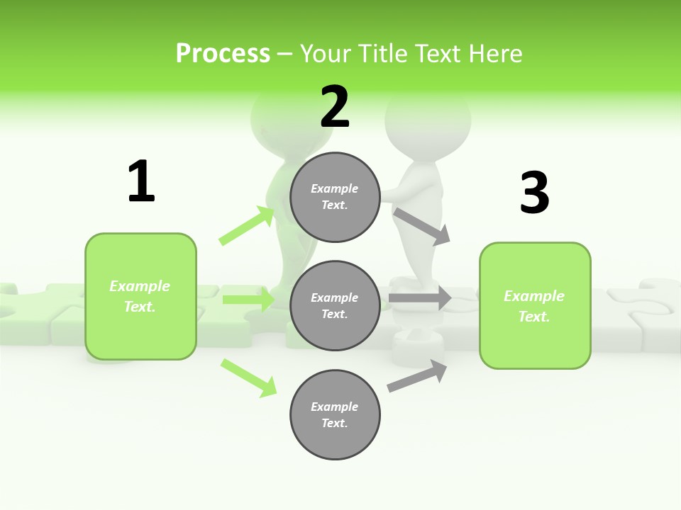 People Manager Puzzle PowerPoint Template