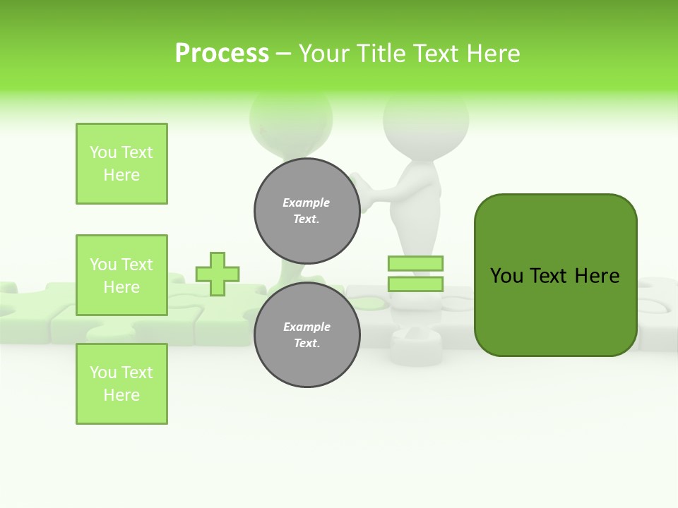 People Manager Puzzle PowerPoint Template