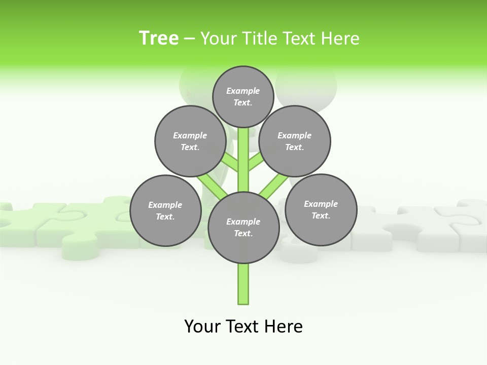 People Manager Puzzle PowerPoint Template