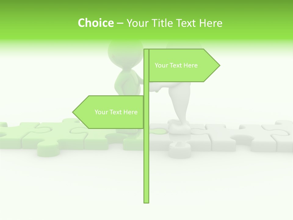 People Manager Puzzle PowerPoint Template