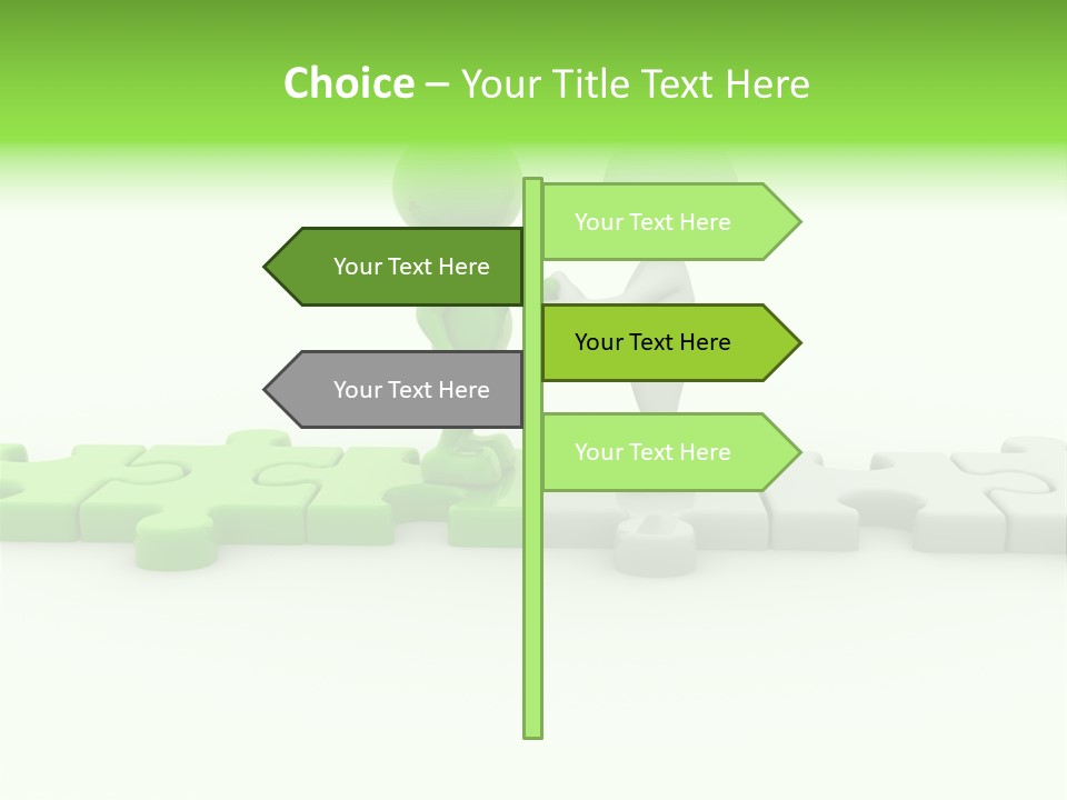 People Manager Puzzle PowerPoint Template