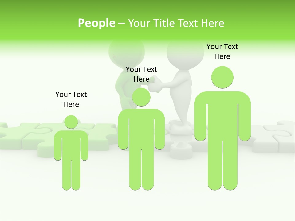 People Manager Puzzle PowerPoint Template