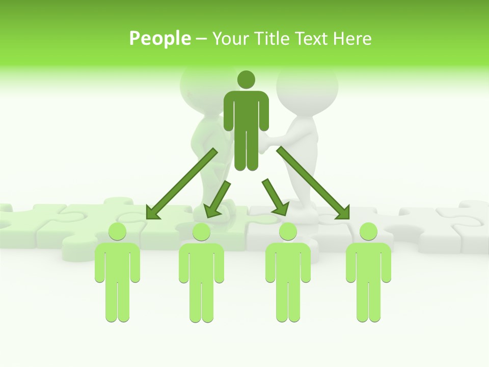 People Manager Puzzle PowerPoint Template