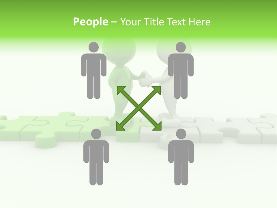 People Manager Puzzle PowerPoint Template