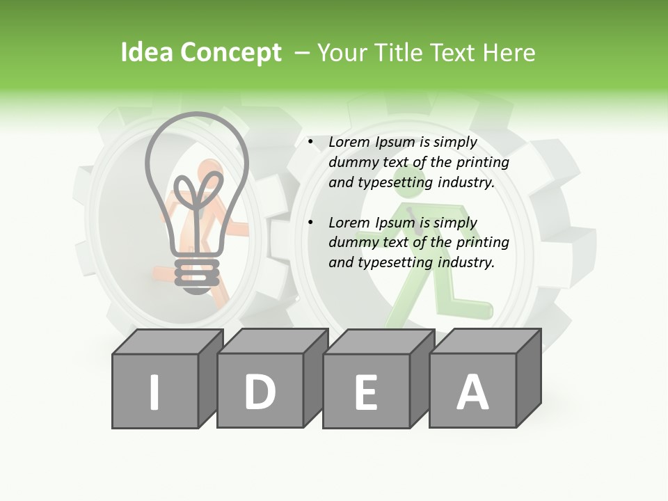 Symbol Nobody Worker PowerPoint Template