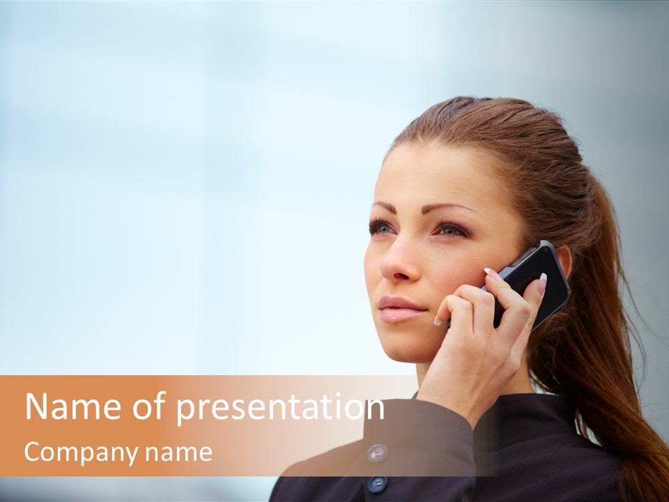 Leadership Talking Sky PowerPoint Template