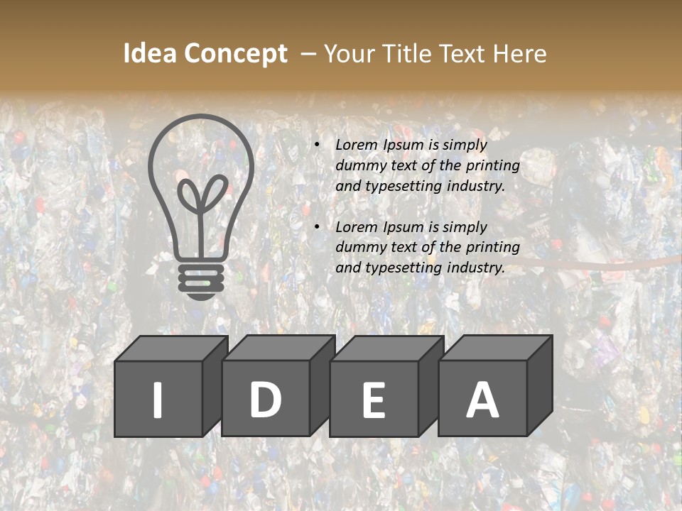Container Industrial Stack PowerPoint Template