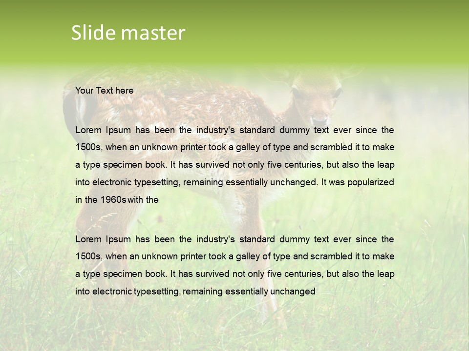 Spring Meadow Hunting PowerPoint Template