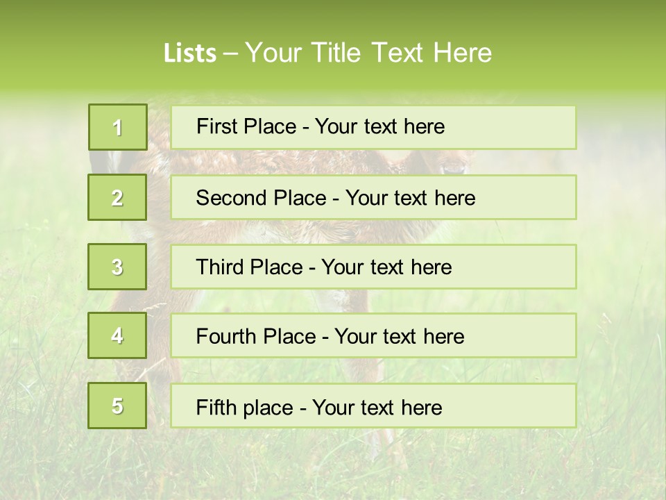 Spring Meadow Hunting PowerPoint Template