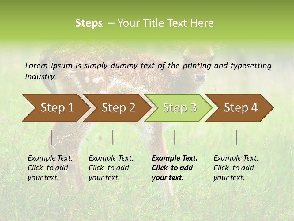Spring Meadow Hunting PowerPoint Template