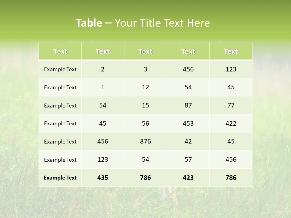 Spring Meadow Hunting PowerPoint Template
