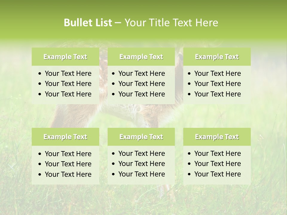 Spring Meadow Hunting PowerPoint Template