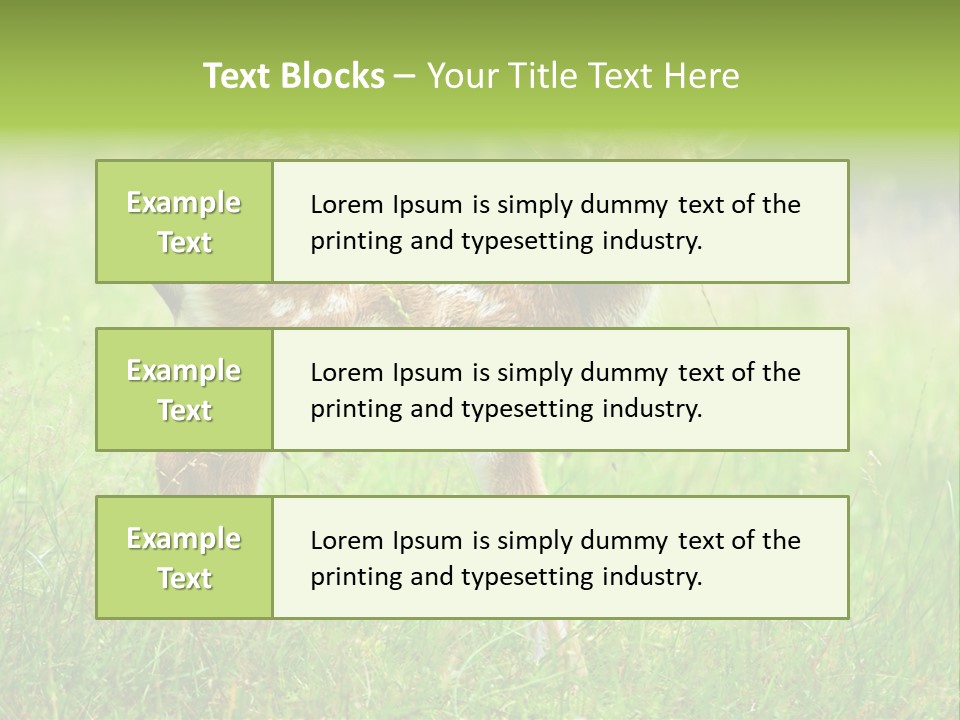 Spring Meadow Hunting PowerPoint Template