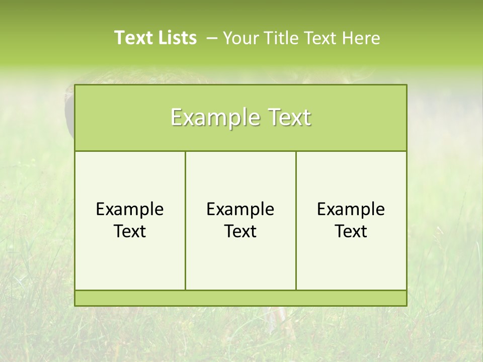 Spring Meadow Hunting PowerPoint Template