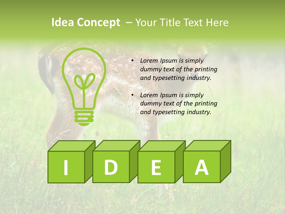 Spring Meadow Hunting PowerPoint Template