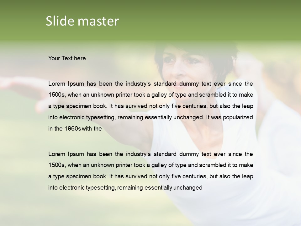 Bright Stretching Elegant PowerPoint Template