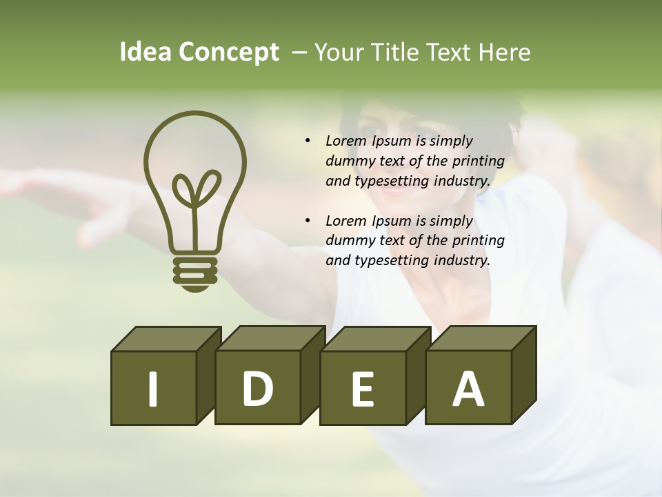 Bright Stretching Elegant PowerPoint Template