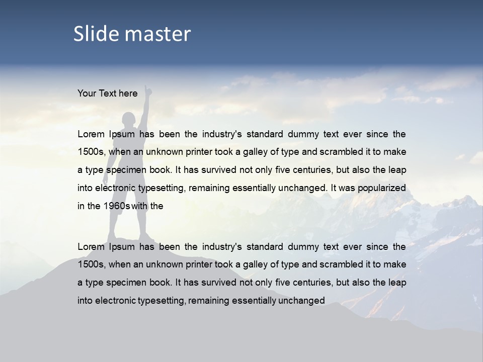 Top Extreme Hill PowerPoint Template