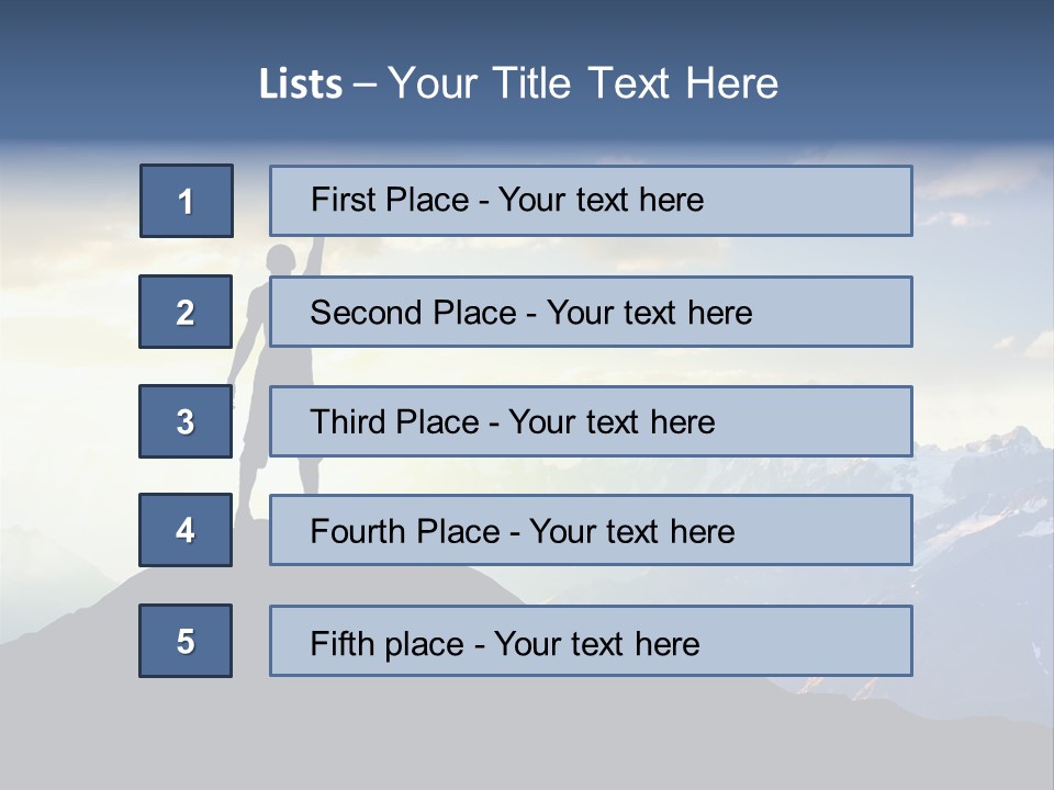 Top Extreme Hill PowerPoint Template