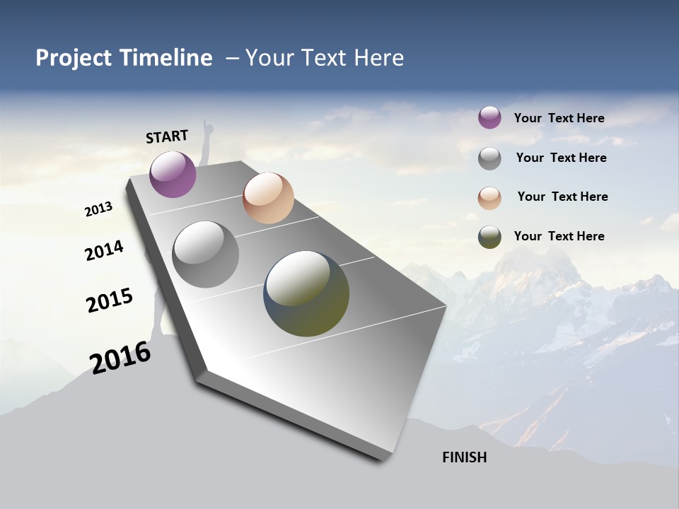 Top Extreme Hill PowerPoint Template