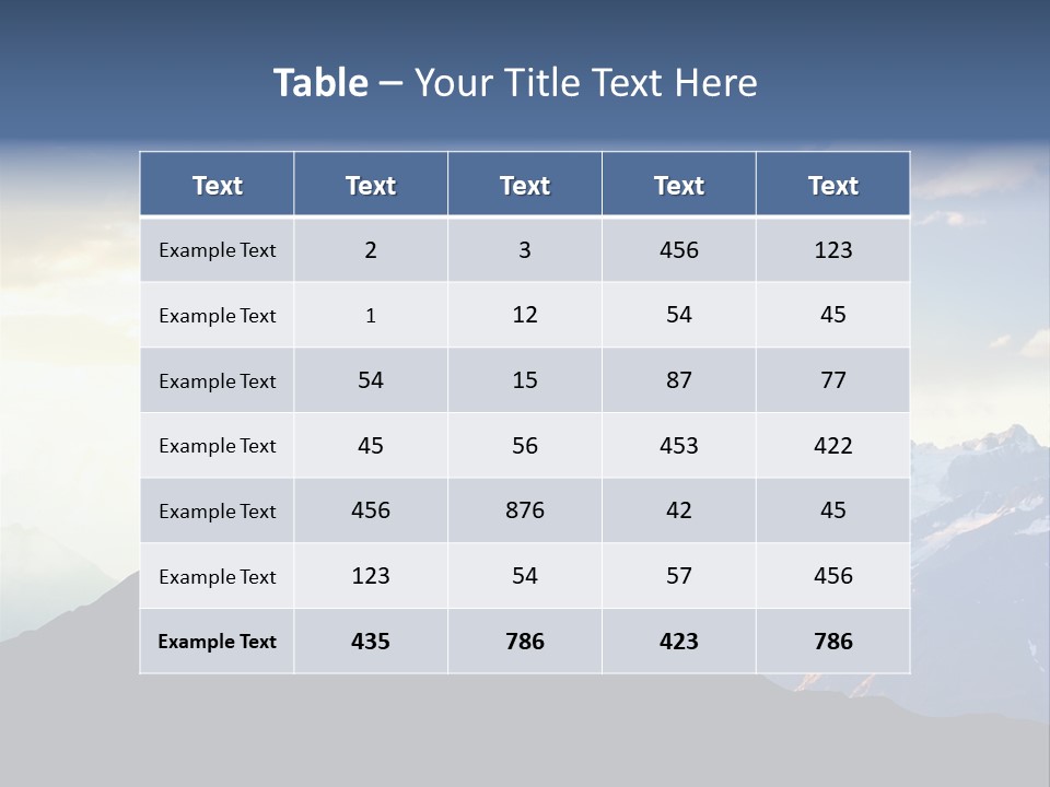 Top Extreme Hill PowerPoint Template