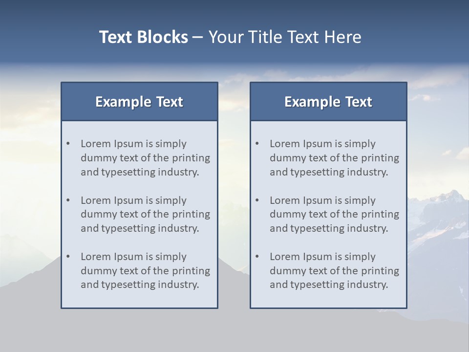 Top Extreme Hill PowerPoint Template