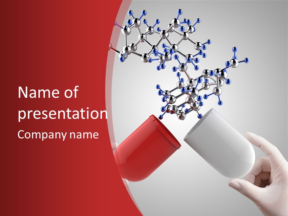 Pill Psychiatric Close Up PowerPoint Template