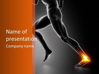 Young Athlete Male PowerPoint Template