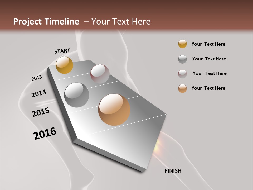 Physical Human Jogging PowerPoint Template