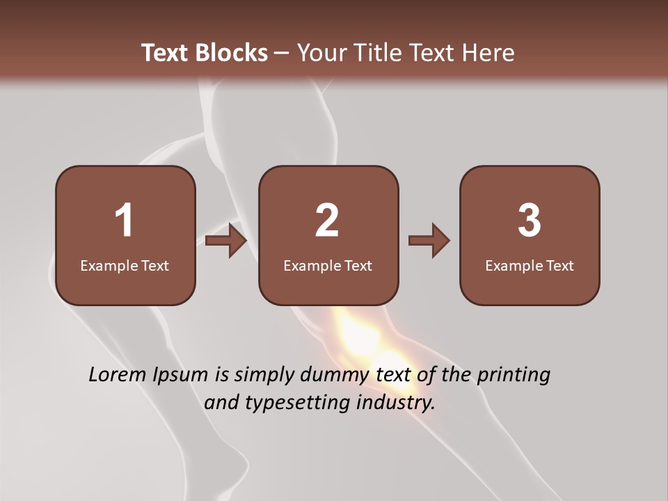 Physical Human Jogging PowerPoint Template