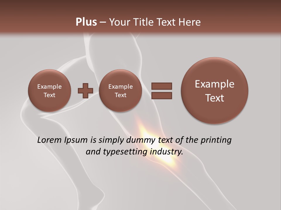Physical Human Jogging PowerPoint Template